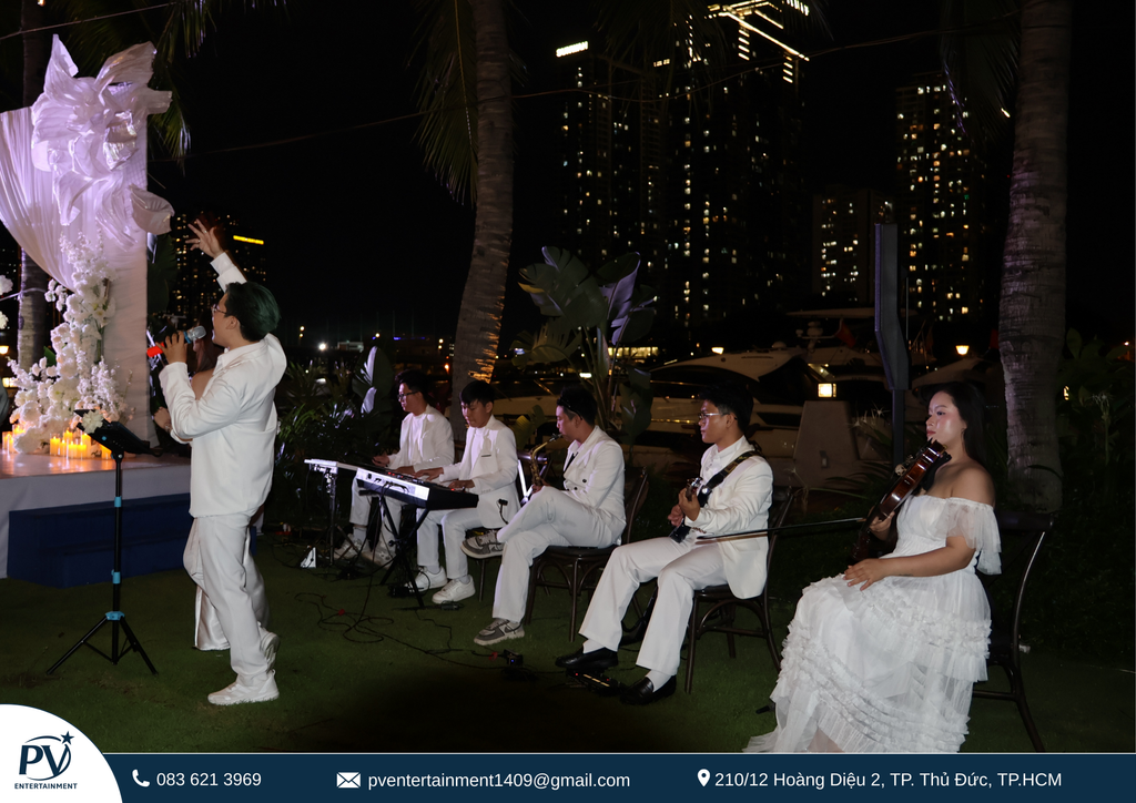Live Band Saxophone Tiệc Cưới Sang Trọng